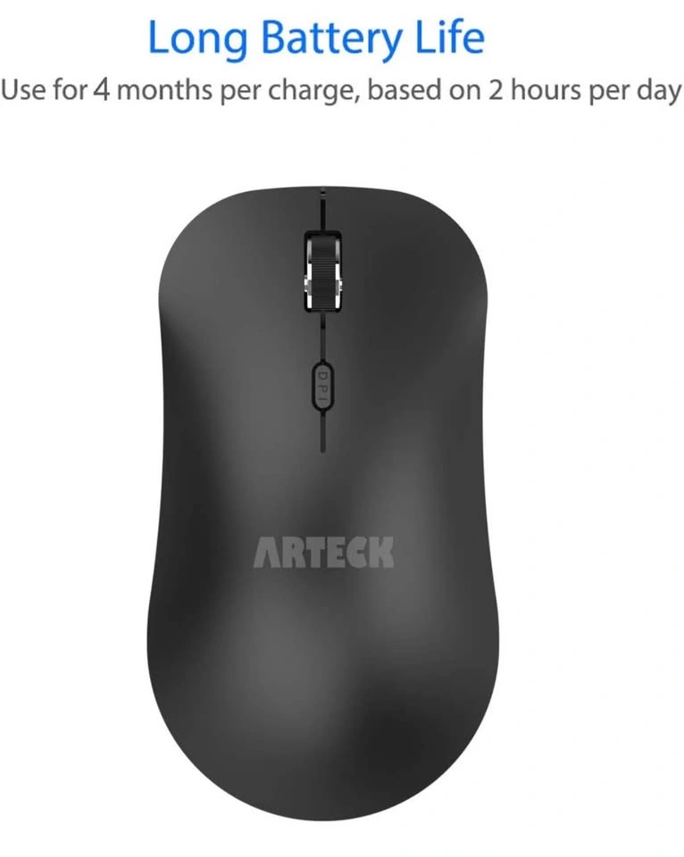 Arteck 2.4G Wireless Mouse - Black - photo 4