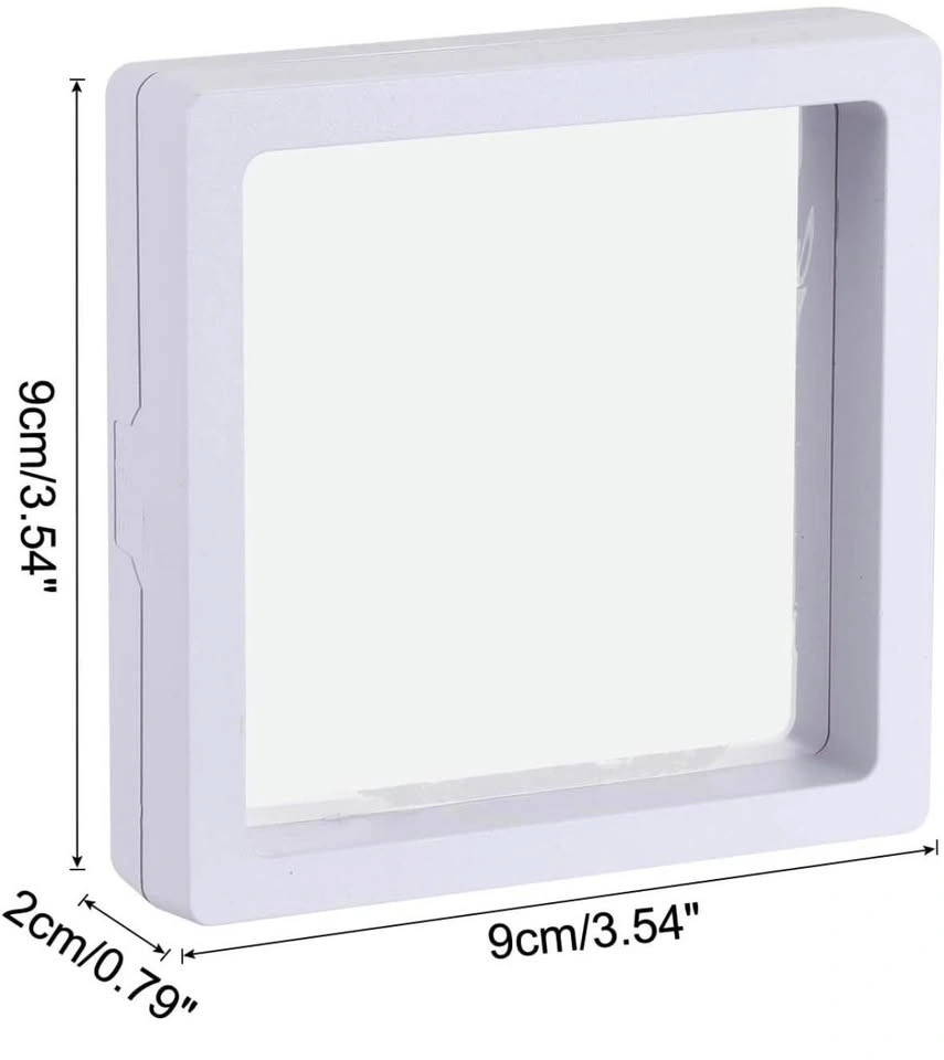 24pk White 3D Floating Display Boxes (9x9x2cm) - photo 2