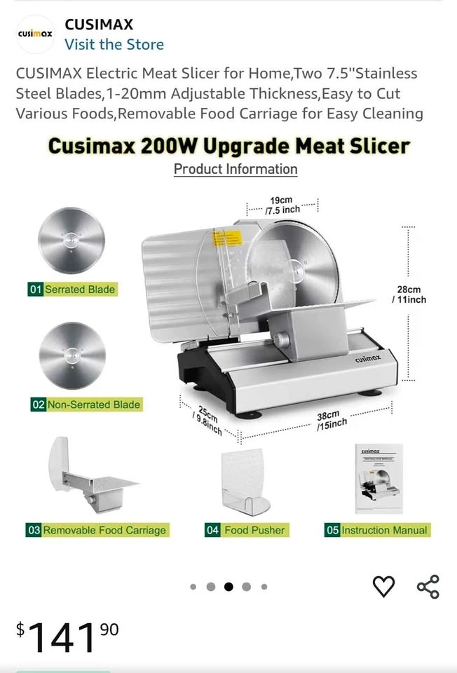 New Cuisimax Meat Slicer - photo 5