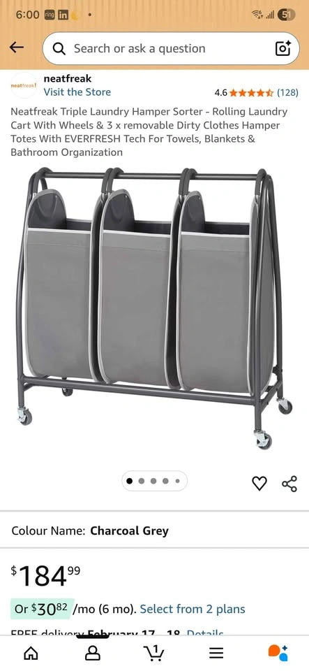 Neatfreak 3-bag Laundry Sorter - photo 3
