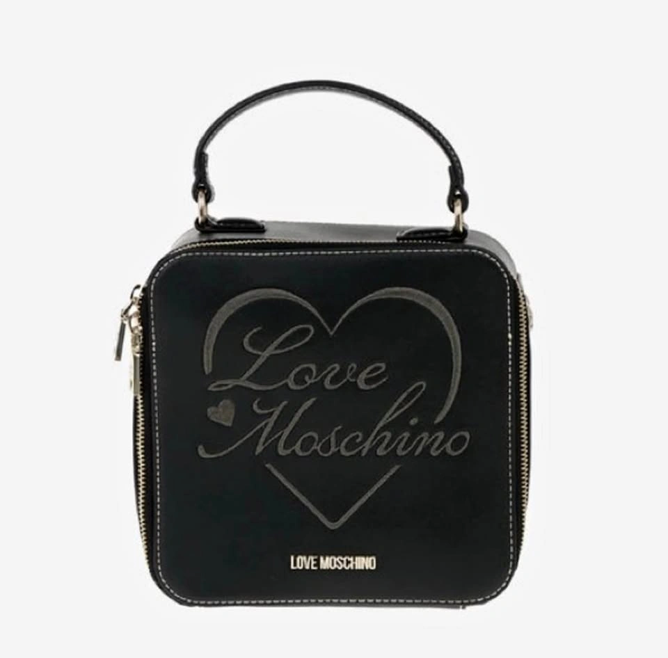 Love Moschino Faux Leather Embroidered Crossbody Bag