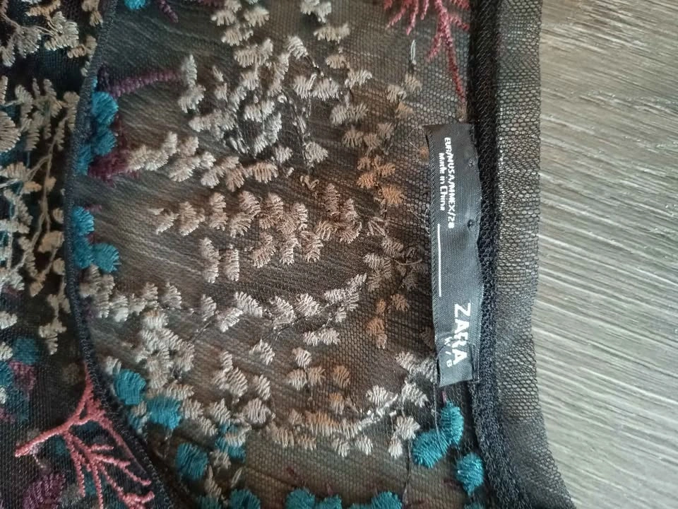 Zara Mesh Floral Top - photo 4