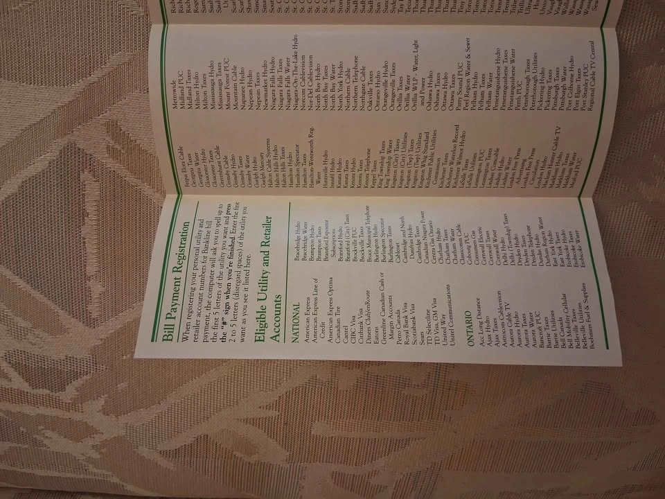 Vintage 1994 TD Bank "Bankline" Telephone Banking Brochure - photo 2