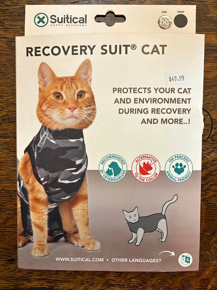 Cat/kitten 2xs Recovery Suit