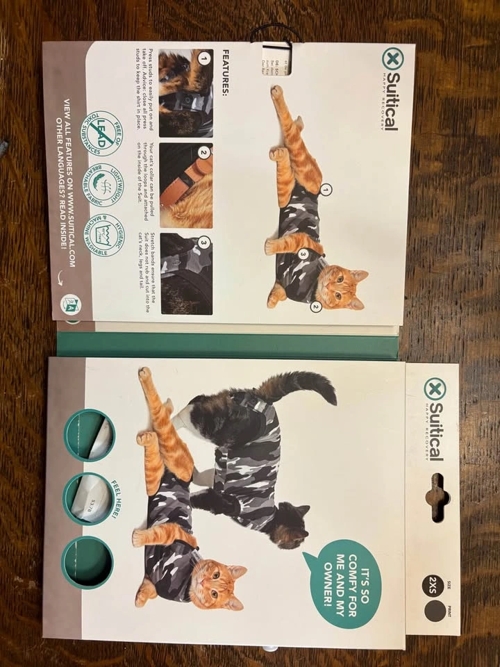 Cat/kitten 2xs Recovery Suit - photo 2