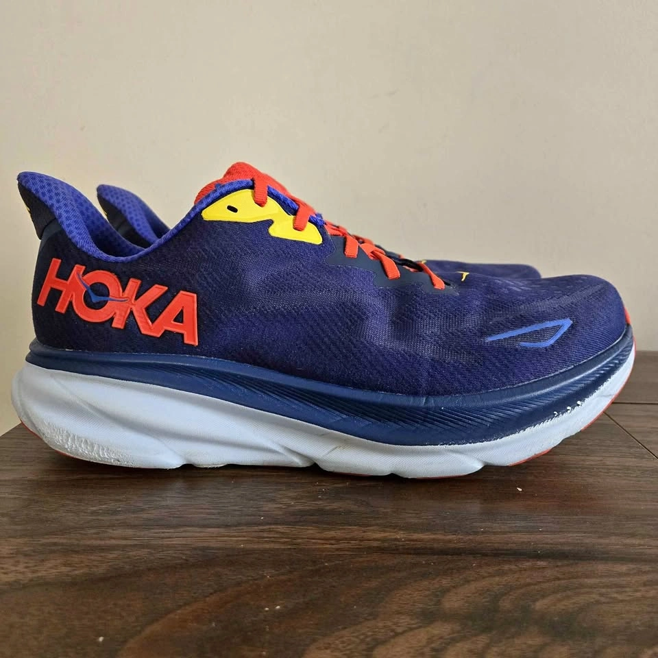 HOKA Clifton 9 WIDE Running Shoes Mens Size 12 2E