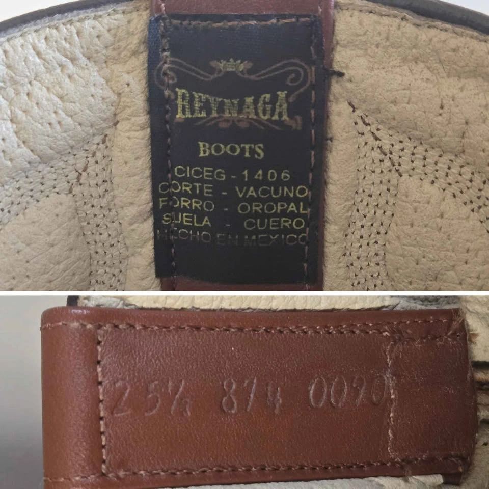 Reynaga Western Boots Womens Size 8.5 Brown Pointy Toe Cowboy - photo 2