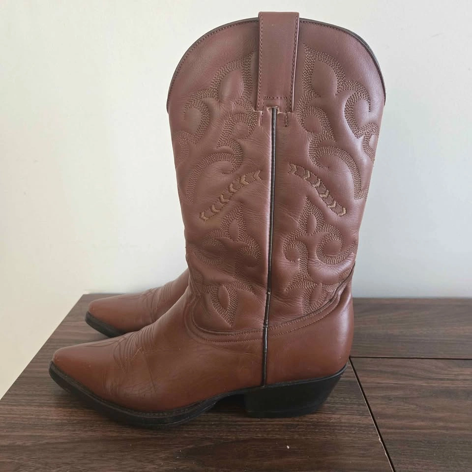 Reynaga Western Boots Womens Size 8.5 Brown Pointy Toe Cowboy - photo 4