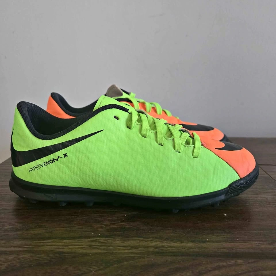 Nike Hypervenom X Phelon 3 TF Soccer Shoes Kids Size 4Y Green Or