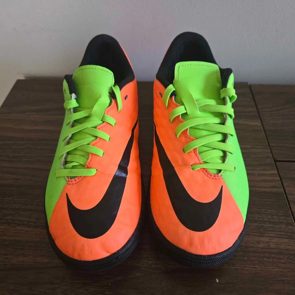 Nike Hypervenom X Phelon 3 TF Soccer Shoes Kids Size 4Y Green Or - photo 3