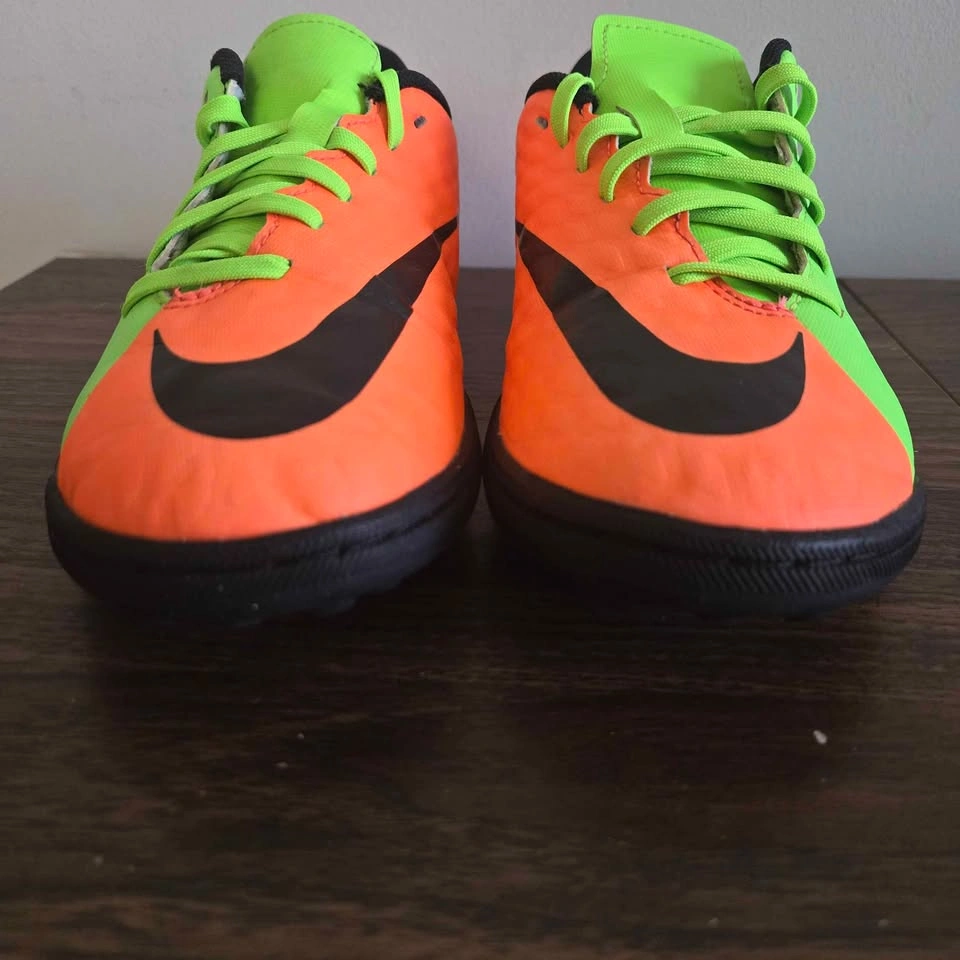 Nike Hypervenom X Phelon 3 TF Soccer Shoes Kids Size 4Y Green Or - photo 4