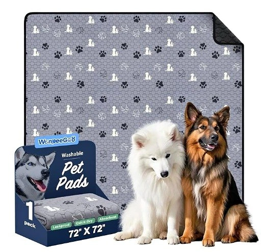 NEW Washable Pee Pads 72" X 72"