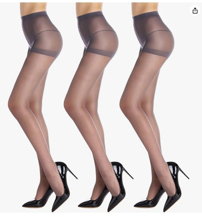 NEW Black XL Pantyhose (3 pack) - 2 packages - photo 4
