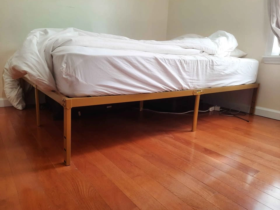 Full Size Gold Metal Bed Frame - photo 2