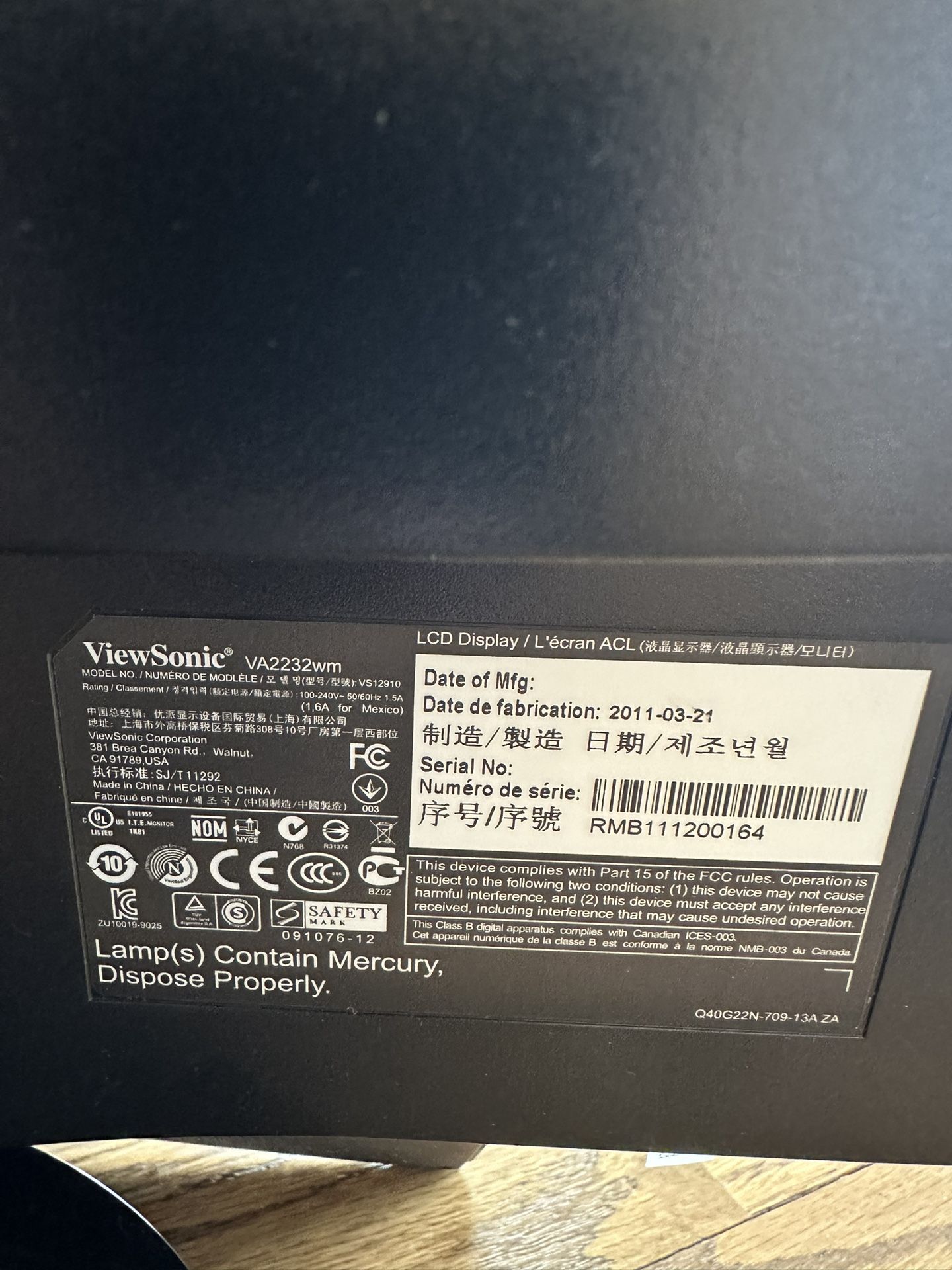 Dell Docking Station with 22'' VievSonic Monitor - photo 4