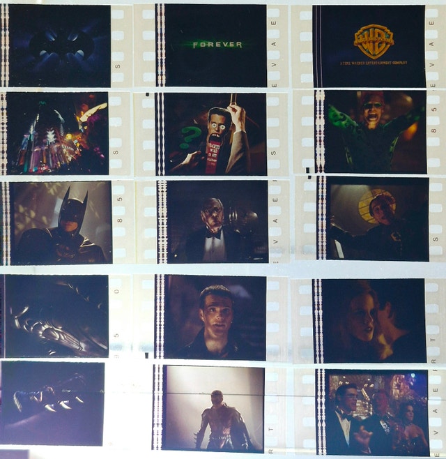 Movie film cells 35mm vintage