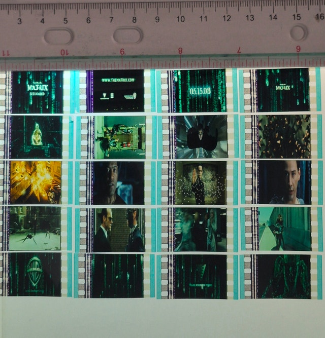 35mm Film Cells - The Matrix Reloaded Trailer