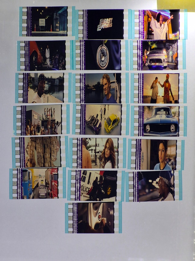 Movie film cells 35mm original