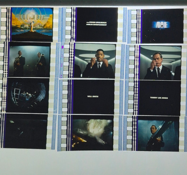 35mm Movie Film Cells - Men in Black & Men in Black II