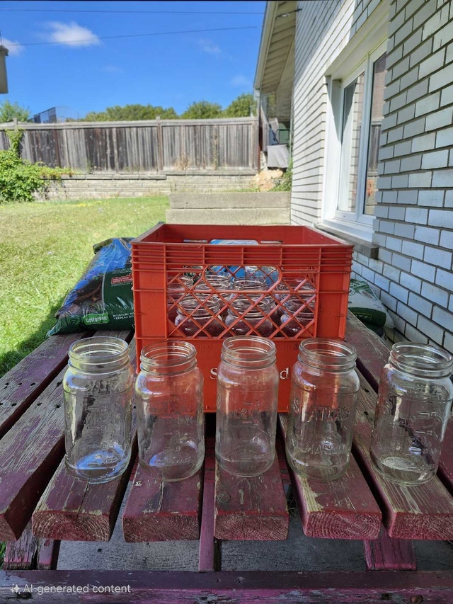 19 Glass Preserving Jars (40 oz)
