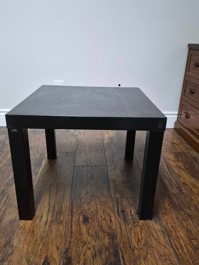 Black IKEA Lack Side Table