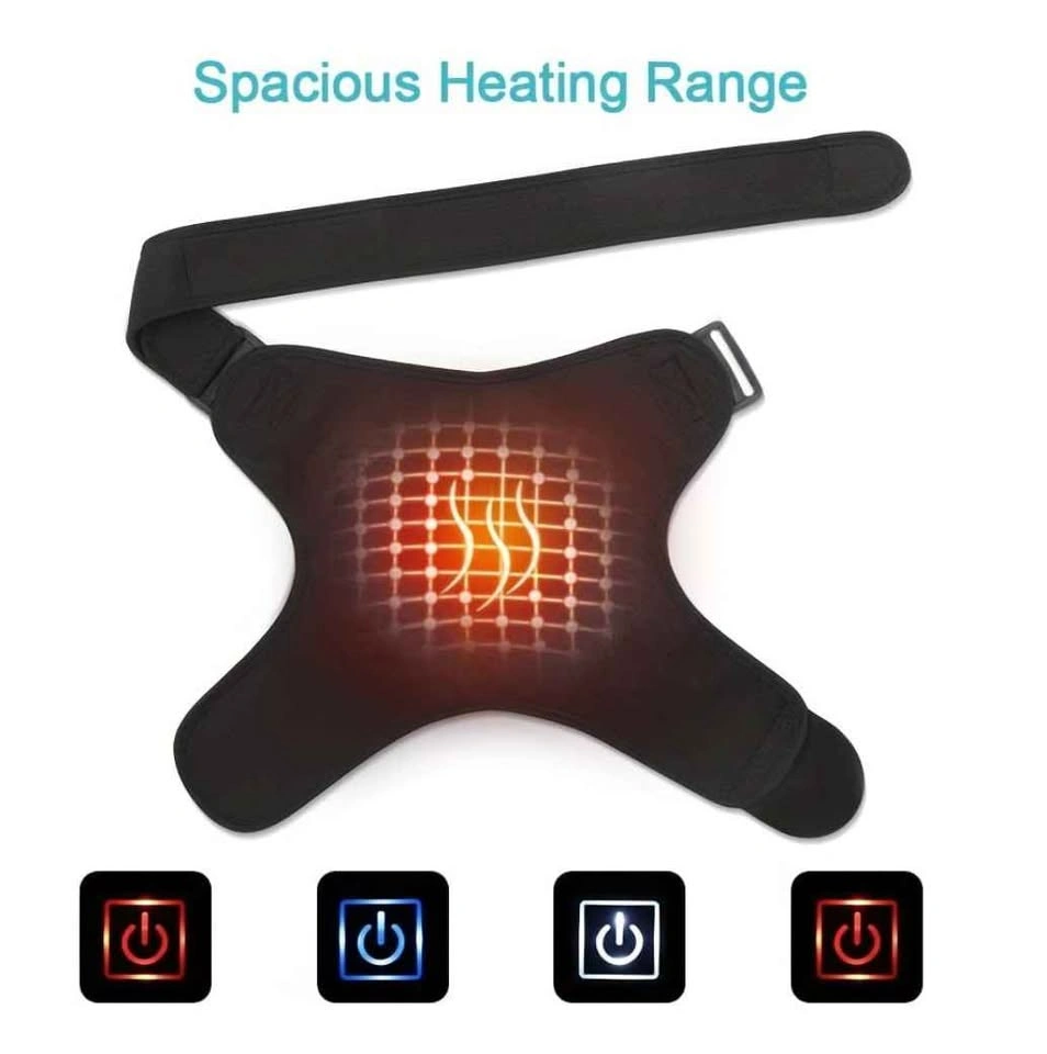 NEW Massage Heated Shoulder Brace Wrap Hot Relax Muscle - photo 4