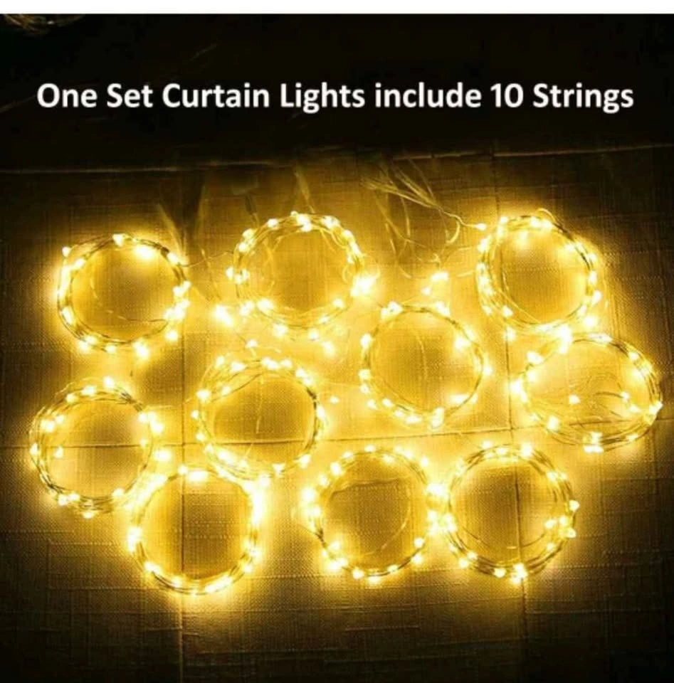 NEW Curtain Fairy Lights - 300 LED, 9.8FT - photo 2
