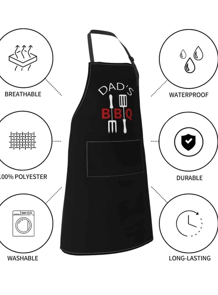 🚨🚨PERFECT FATHER'S DAY GIFT NEW Grilling Apron BBQ Apron Adjusta - photo 3