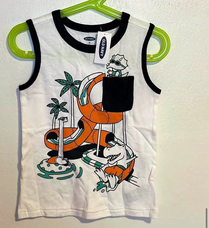 BOYS TANK TOPS SIZE:4T PRICE:$15