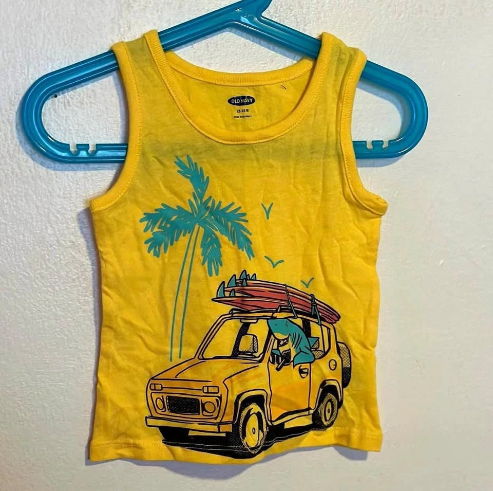 BOYS TANK TOPS SIZE: 12-18 MONTHS PRICE:$10
