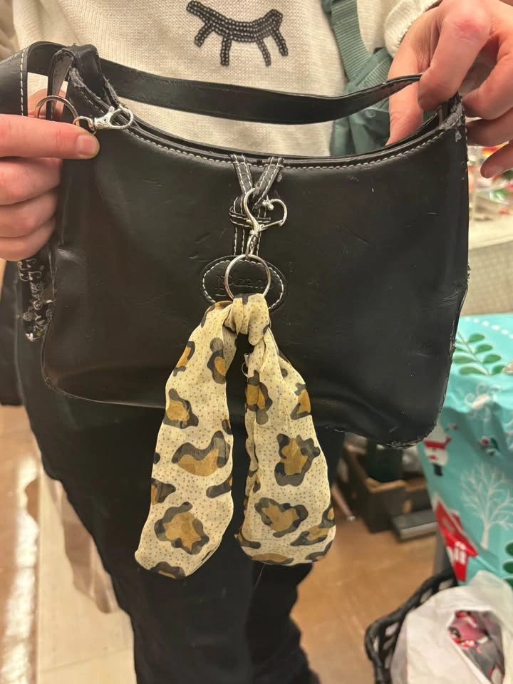 Upcycled Vintage Scarf Purse Charms - photo 2