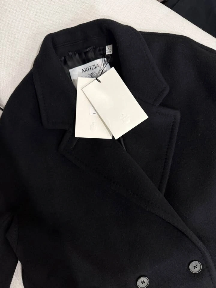 Aritzia Slouch Coat - Soft Wool Cashmere Size L NWT - photo 4
