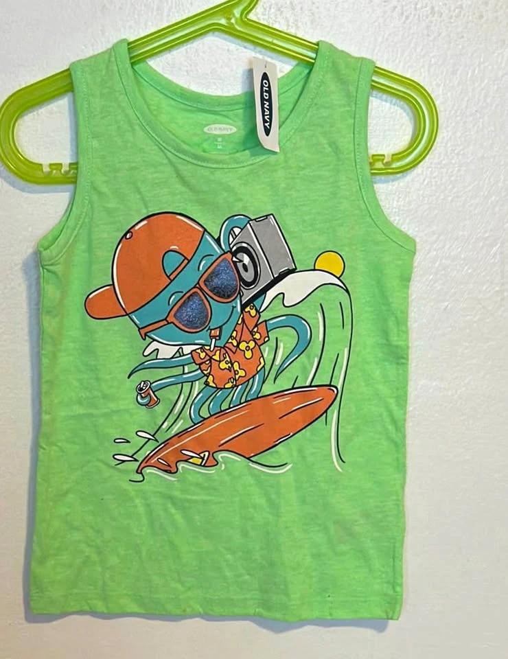 BOYS TANK TOPS SIZE:5T PRICE:$15