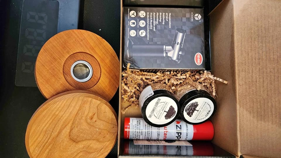 Cherry wood Cocktail Smoker Set