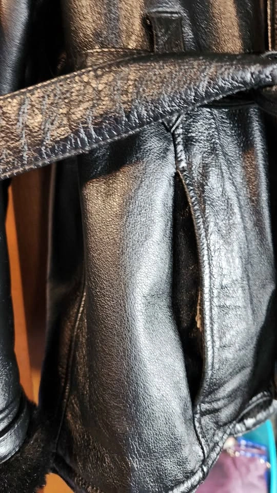 Heavy Leather Parka sz L - photo 2