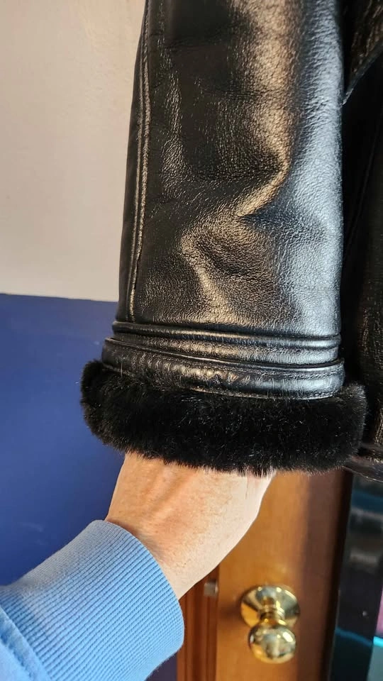 Heavy Leather Parka sz L - photo 3