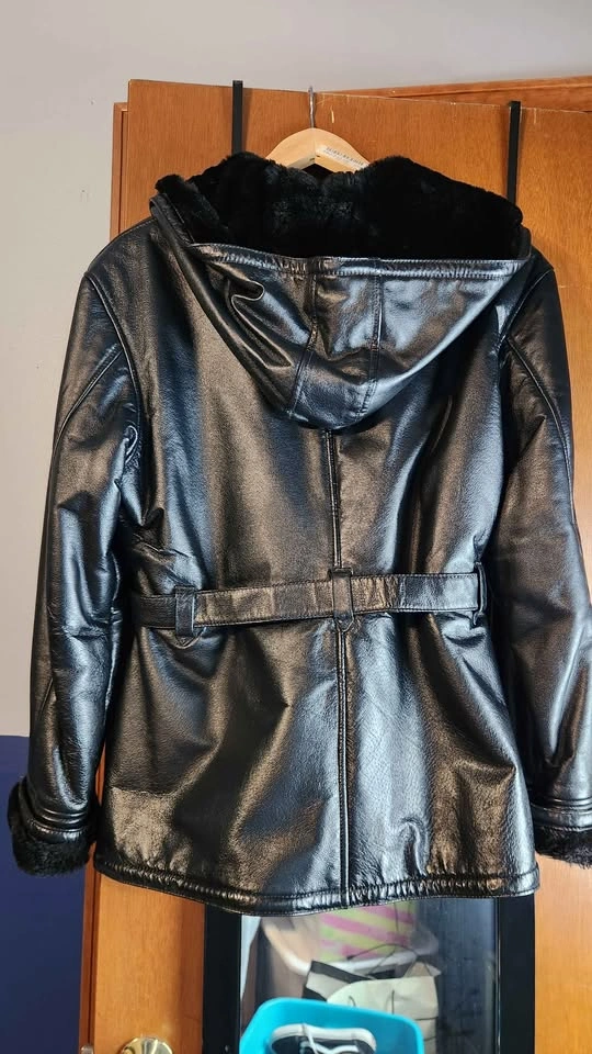 Heavy Leather Parka sz L - photo 4