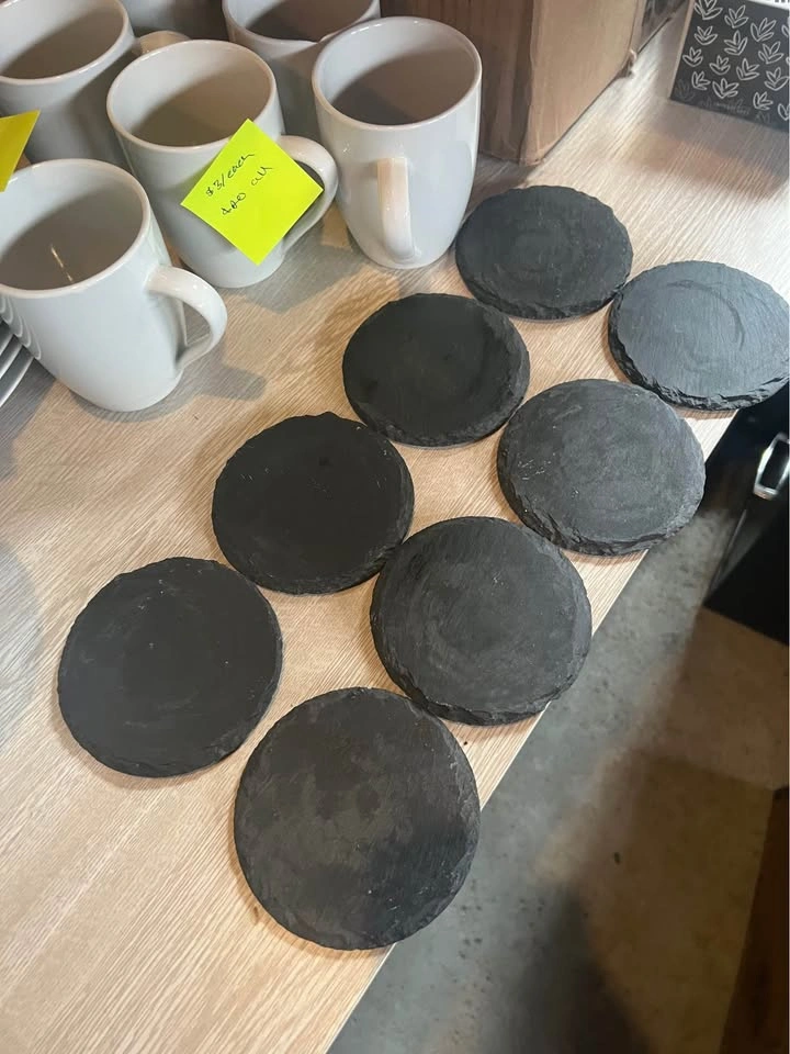 Slate Coasters – Set of 8 with Holder - photo 3