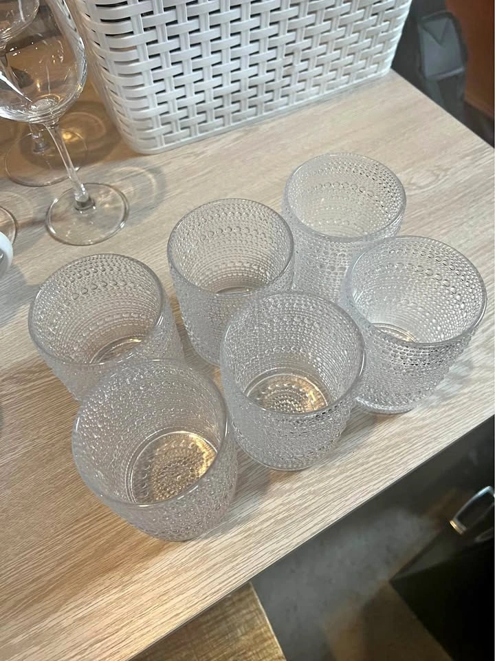 Set of Textured Bubble Drinking Glasses – $20 for WHOLE SET!