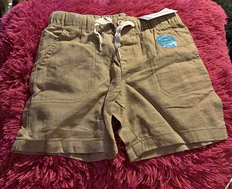 BOYS SHORTS SIZE: 24 MONTHS PRICE:$15 MATERIAL: LINIEN