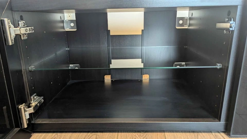 IKEA BESTÅ TV Bench w/ Glass Doors & Shelves - photo 3