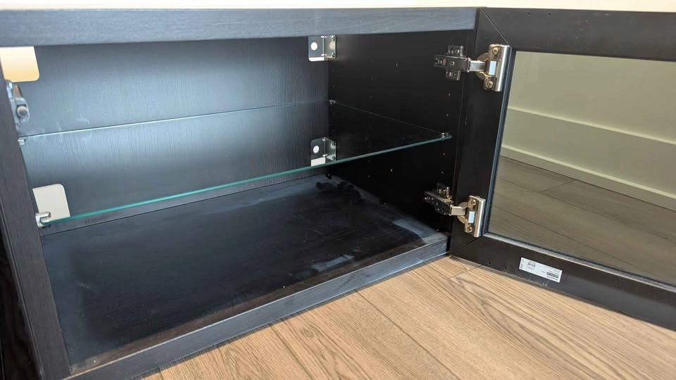 IKEA BESTÅ TV Bench w/ Glass Doors & Shelves - photo 4