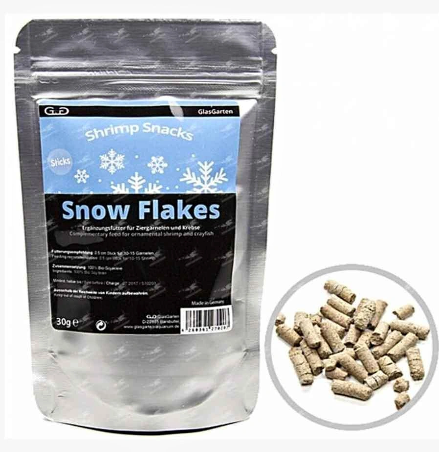 Snowflake shrimp and snail food
