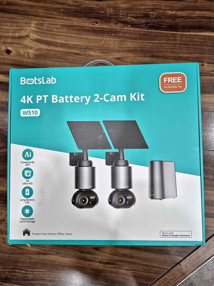 Botslab 4K Security Camera Kit - Solar + AI