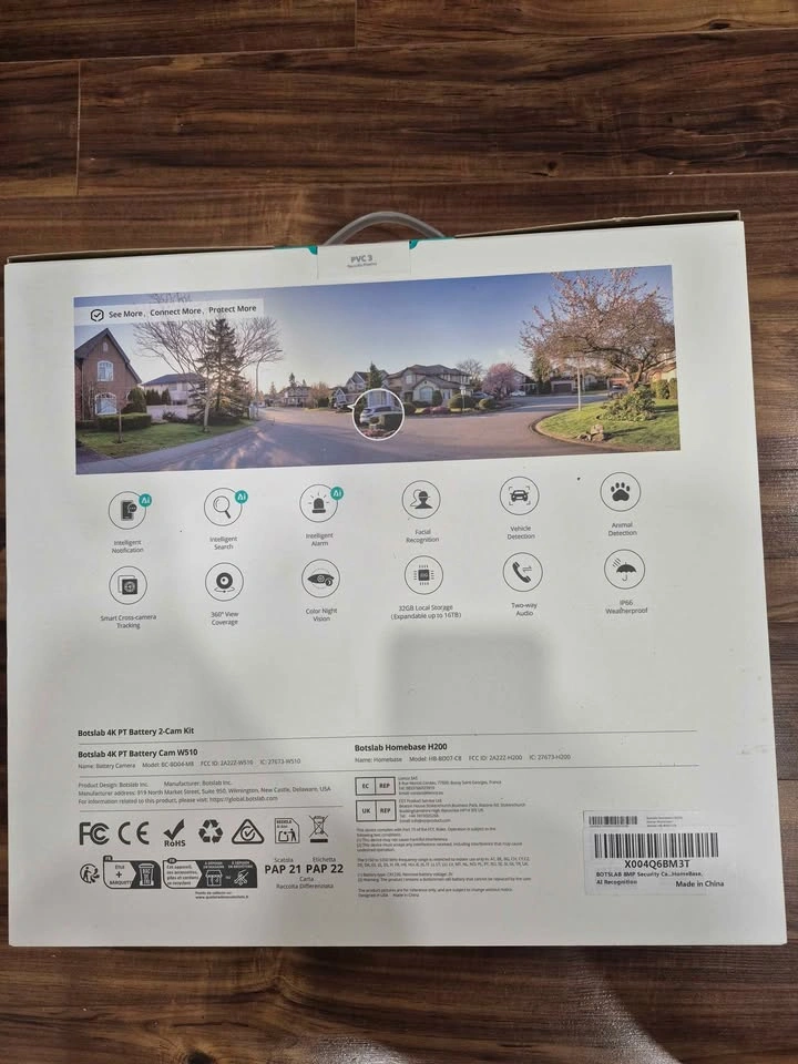 Botslab 4K Security Camera Kit - Solar + AI - photo 2