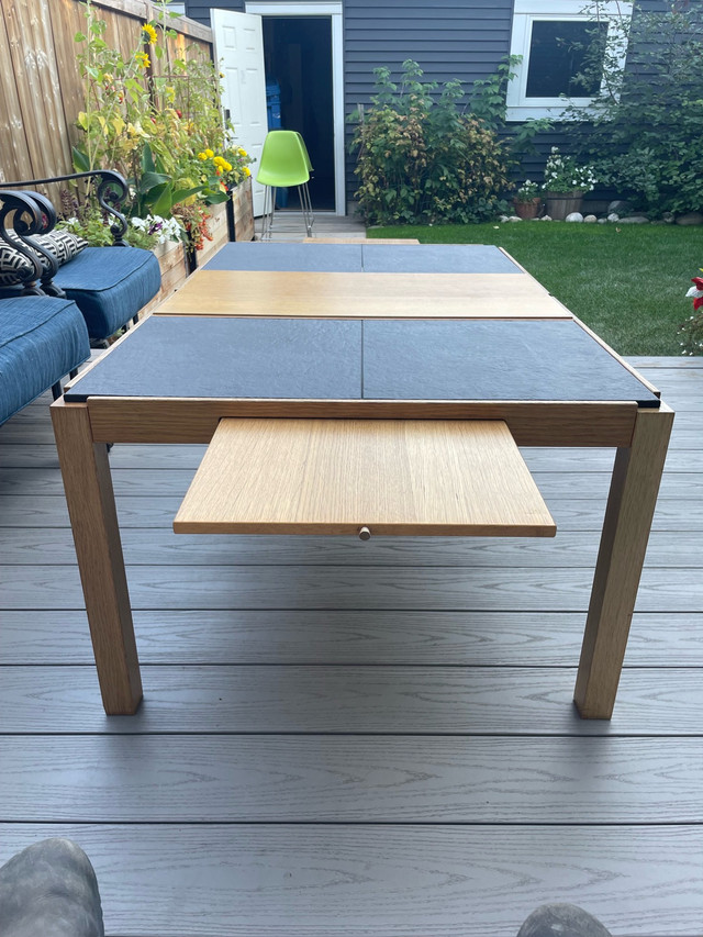 Wood and Slate Coffee Table - photo 3