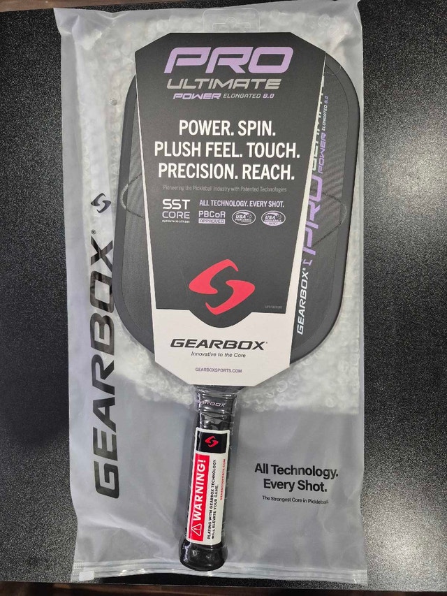Brand new Gearbox Pro Ultimate Power Elongated Pickleball Paddle