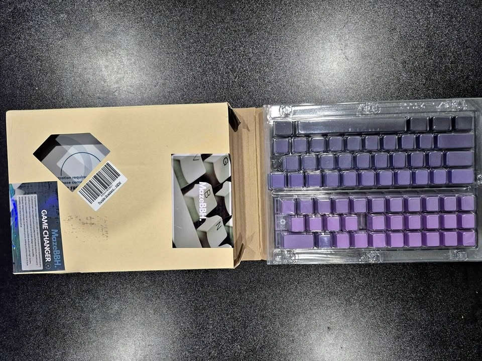 Brand new never used purple gradient keycaps for keyboard