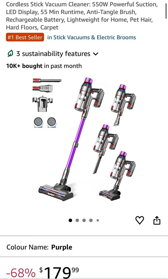 Cordless Stick Vacuum Cleaner