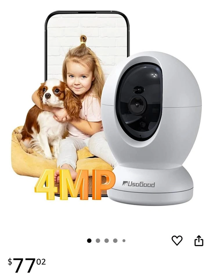 Brand new 4mp smart indoor Baby monitor camera